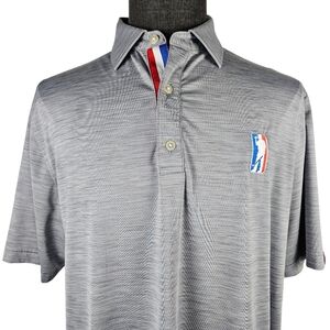 USAG U Suck At Golf Men's Poly Blend Polo Casual Sport Size L